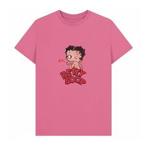 Betty Boop Unisex Adult Faded T-Shirt / Azalea